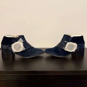 Chic Navy Ankle Booties